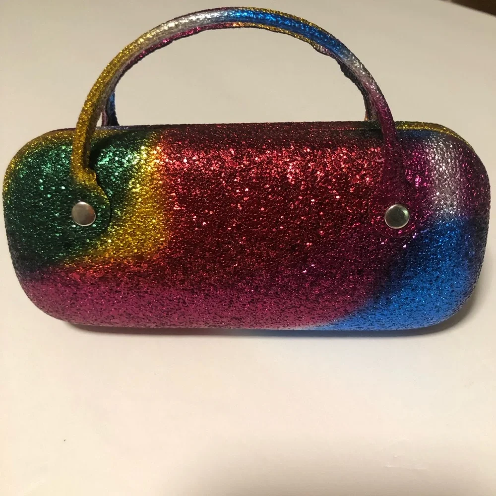 Little Girls Eyeglass / Sunglass Case Sparkly and Colorful